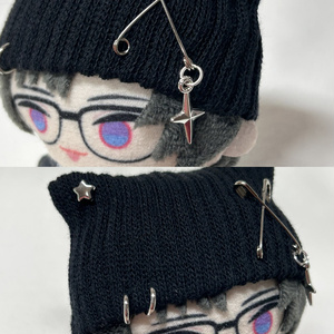 水色チュール］にじぱぺっと ぬい服 ぬい帽子 ヘッドドレス 10cm