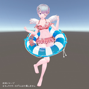 紐付きの浮き輪 3Dモデル
