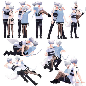 Myon Couple Pose Set 1 缩略图 2