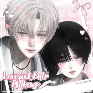 【4アバター対応】 Lovesick Pair Makeup & Eye Texture ❤︎₊ ⊹ +Free Pose 缩略图 2