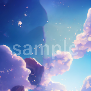 空と雲をイメージした背景素材 11枚セット