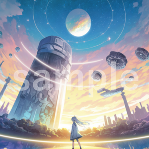 小説や同人誌の表紙等に使えるイラスト背景素材㉒