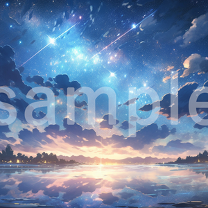 煌めく夜のイラスト背景素材 5枚セット