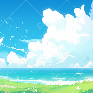 爽やかなイラスト背景素材 5枚セット