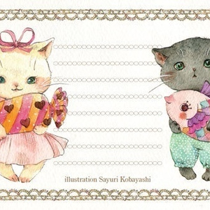ミニメモレター　ねこ