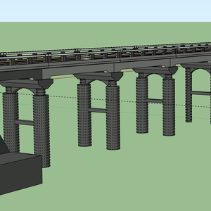 福雷橋（SketchUpモデル）｜昭和初期竣工 橋梁3D再現