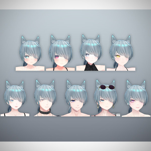 ヘア3Dモデル「ルプステール」【複数アバター対応】 缩略图 3