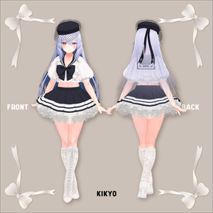【5体対応】レースと手刺繍のセーラー服 | BEAMS [VR限定] 缩略图 5