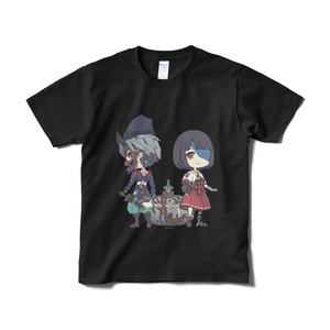 『オノゴロ物語』ハル＆マサタケ（B）Tシャツ[黒]