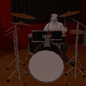 VRChat用アバター「ドラムを叩くファルカス」（演奏できるドラム＋3.0バージョン）【オリジナル3Dモデル】(旧バージョン) 缩略图 8