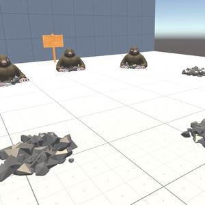 VRChat用アバター「叩けるモグラ」（モグラたたきギミック）(Physbone対応)【オリジナル3Dモデル】 缩略图 13