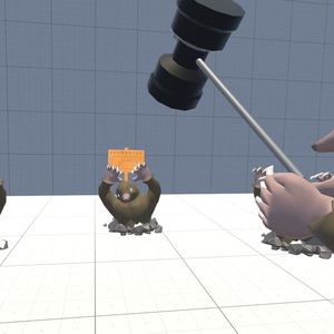 VRChat用アバター「叩けるモグラ」（モグラたたきギミック）(Physbone対応)【オリジナル3Dモデル】 缩略图 3