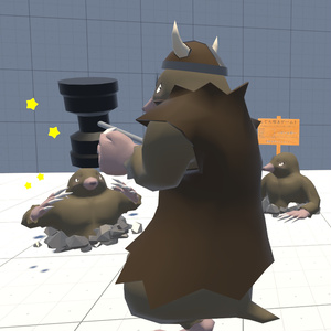VRChat用アバター「叩けるモグラ」（モグラたたきギミック）(Physbone対応)【オリジナル3Dモデル】 缩略图 15