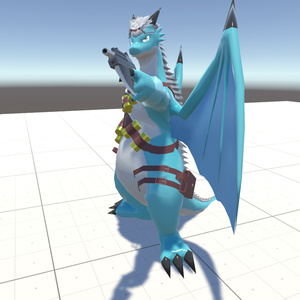 VRChat用アバター「撃てる軍竜ケモラスVer.3」【オリジナル3Dモデル】 缩略图 5