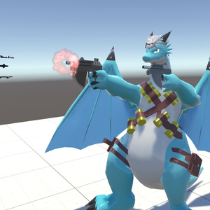 VRChat用アバター「撃てる軍竜ケモラスVer.3」【オリジナル3Dモデル】 缩略图 8