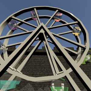 VRChat用アバター「フリーフォールや観覧車を設置できるカラスアバター」【オリジナル3Dモデル】 缩略图 2