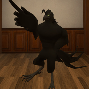 VRChat用アバター「フリーフォールや観覧車を設置できるカラスアバター」【オリジナル3Dモデル】 缩略图 9