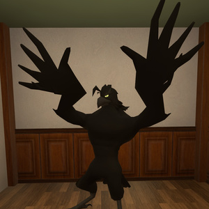 VRChat用アバター「フリーフォールや観覧車を設置できるカラスアバター」【オリジナル3Dモデル】 缩略图 8