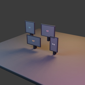 【3D小道具】SoftSignal Photo Frame Kit｜縦横4比率【VRChat / Unity / Blender】