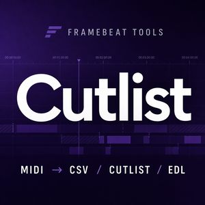 Framebeat Cutlist｜MIDIを動画用カットリスト/CSV/EDLに変換するローカルツール