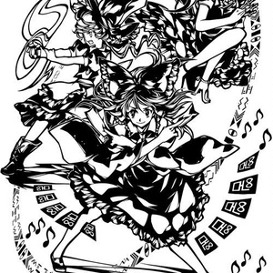 Nauseous x Project Shrine Maiden イラストTシャツ（宅急便：送料別）