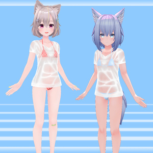『濡れシャツ水着 -SwimWetShirt-』アバター追加衣装 缩略图 9
