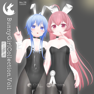 3種のバニースーツ『BunnyGirlCollection Vol.1』アバター追加衣装　Common版