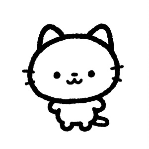 느슨한 흰 고양이 Live2D 모델 [무료 모델]
