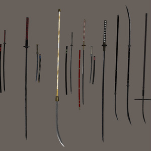 和風武器　11種セット　　Japanese-style weapon set of 11 types 缩略图 2