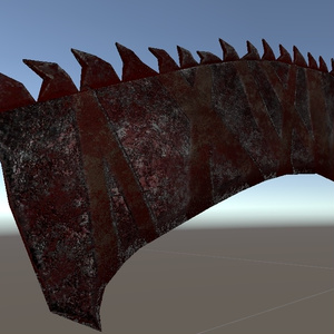 ノコギリ鉈・教会の石槌　3Dモデル　(Saw Cleaver / Kirkhammer 3D Models） 缩略图 7