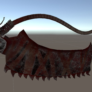 ノコギリ鉈・教会の石槌　3Dモデル　(Saw Cleaver / Kirkhammer 3D Models） 缩略图 4