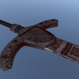 ノコギリ鉈・教会の石槌　3Dモデル　(Saw Cleaver / Kirkhammer 3D Models） 缩略图 12