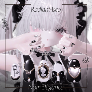 【Noir Elegance nail】ノワール エレガンスネイル13アバター対応Radiant-iseo