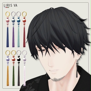 約18アバター対応｜和の色「タッセル風ピアス」#LIRISVA_shop