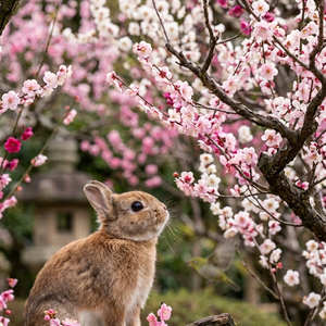 ウサギとウグイス2