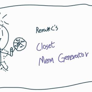 【無料】 Closet Menu Generator