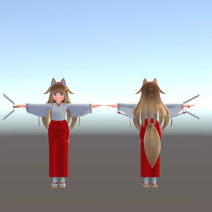 響狐リクちゃん専用の巫女服 缩略图 2