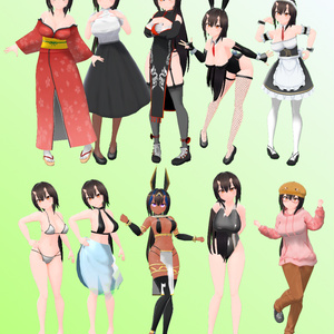 オリジナル３Ｄモデル、鬼娘「桜」 缩略图 3