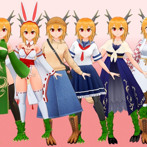オリジナル３Dモデル　龍巫女「みのり」 缩略图 4