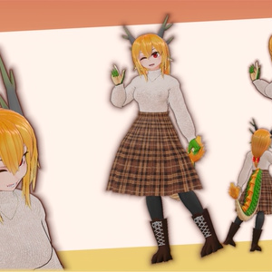 オリジナル３Dモデル　龍巫女「みのり」 缩略图 8