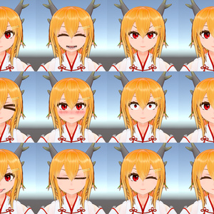 オリジナル３Dモデル　龍巫女「みのり」 缩略图 3