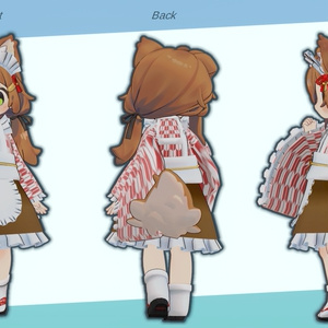 まめひなた用和メイド服 缩略图 3