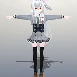 守月スズミ v0.5 + 自警団 (.vrm) [VRoid Base]