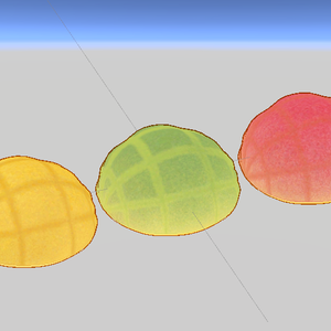 Riccaのメロンパン3Dモデル(Ricca's Melon bread 3D model)