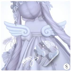Puka x2 Wings ♦ アニメーション付き🎀 [VRC想定] 缩略图 4
