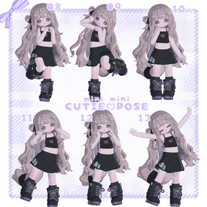₊˚ ᰔ 30種類  ࣭ ⊹ mini mini cutie♡pose 缩略图 3