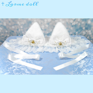 編み上げハーフボンネット風ヘッドドレス - kurotoiro - BOOTH