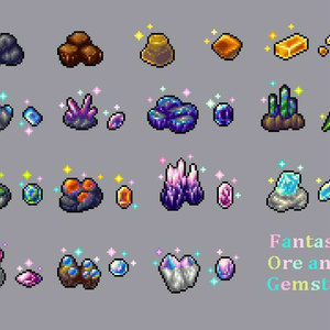 Fantasy Ore and Gemstone