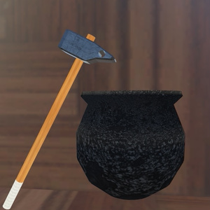 【VRChat想定】壺とハンマー