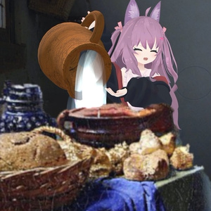 【VRChat想定】なんにでも牛乳を注げるつぼ